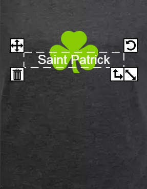Ajouter son texte St Patrick