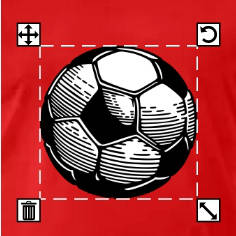 T-shirt football à créer soi-même pour coupe du monde et championnats.